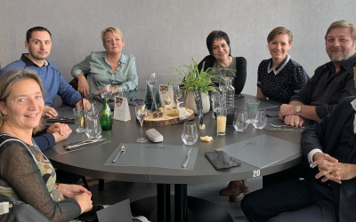 Dernier repas avec les stagiaires de Metz pour 2018!